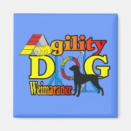 Weimaraner Agility Shirten Gifts Magneet