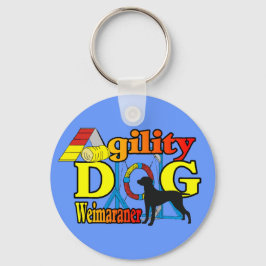 Weimaraner Agility Shirten Gifts Sleutelhanger