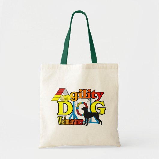 Weimaraner Agility Shirten Gifts Tote Bag (Voorkant)