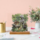 Weimaraner Art Acryl Bord (Huwelijk)