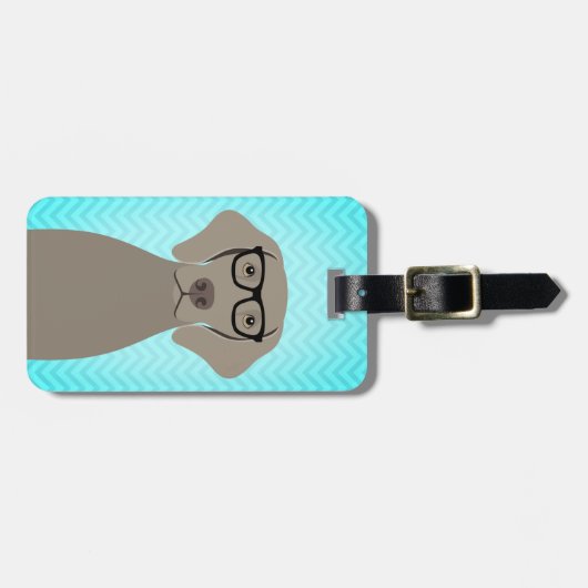 Weimaraner Bagagelabels (Voorkant horizontaal)