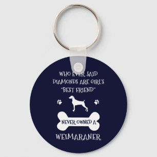 Weimaraner beste vriend sleutelhanger