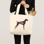Weimaraner BFF Grote Tote Bag (Voorkant (product))