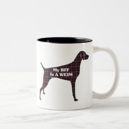Weimaraner BFF-Mok Tweekleurige Koffiemok