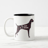 Weimaraner BFF-Mok Tweekleurige Koffiemok (Links)