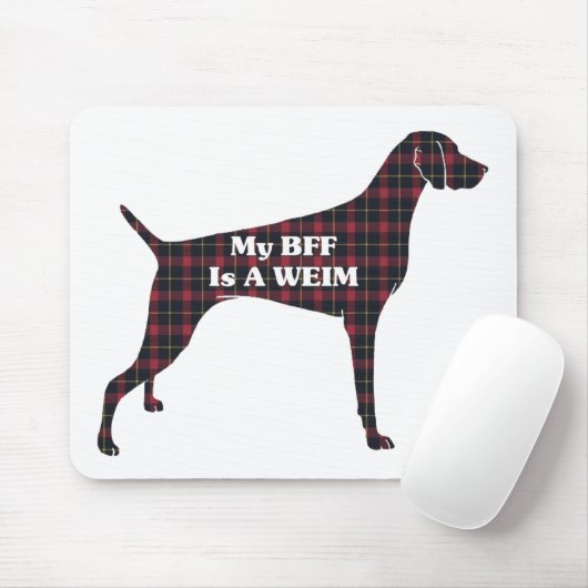 Weimaraner BFF Muismat (Met muis)