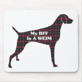 Weimaraner BFF Muismat (Voorkant)
