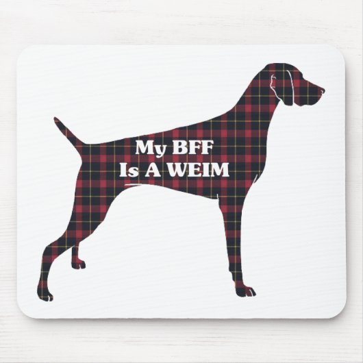 Weimaraner BFF Muismat (Voorkant)