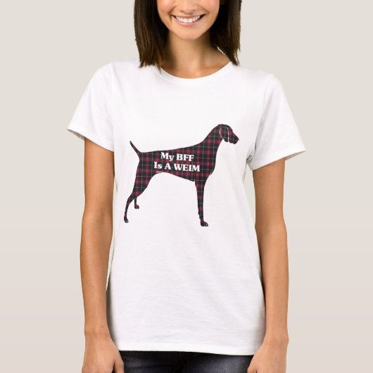 Weimaraner BFF T-shirt (Voorkant)