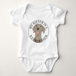Weimaraner Big Sister Romper