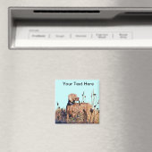 Weimaraner bij ophalen magneet (Insitu (Vaatwasser))