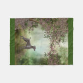 Weimaraner Blossom Orchard "30x40" Fleece Blanket (Voorkant (Horizontaal))