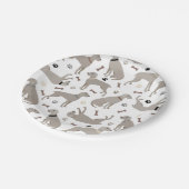 Weimaraner Botten en Bord pootpapier (Gekanteld)