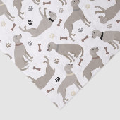 Weimaraner-Botten en -papier Tissuepapier (Detail)