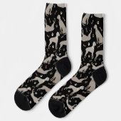 Weimaraner Botten en Paws Black Sokken (Links)