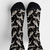 Weimaraner Botten en Paws Black Sokken (Top)