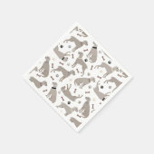 Weimaraner Botten en Paws Napkins Servet (Hoek)