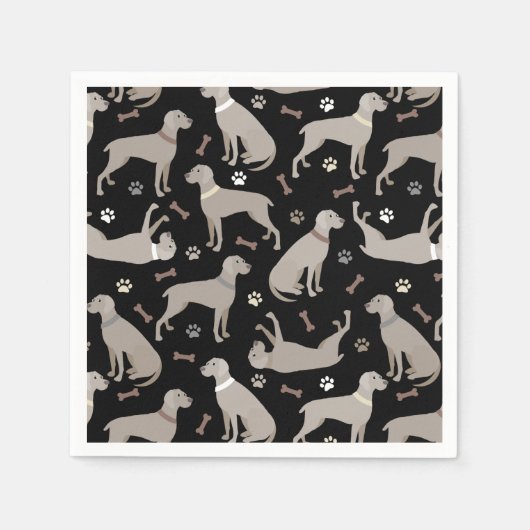 Weimaraner-Botten en -poten Servet (Voorkant)