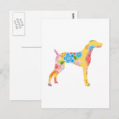 Weimaraner Briefkaart (Voorkant / Achterkant)