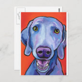 Weimaraner Briefkaart (Voorkant / Achterkant)