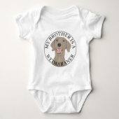 Weimaraner Broer Romper (Voorkant)
