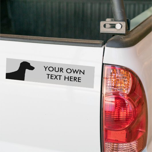 Weimaraner Bumpersticker (Op Truck)