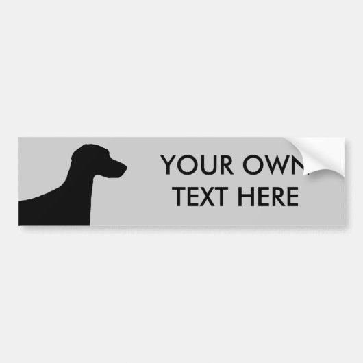 Weimaraner Bumpersticker (Voorkant)