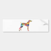 Weimaraner Bumpersticker (Voorkant)