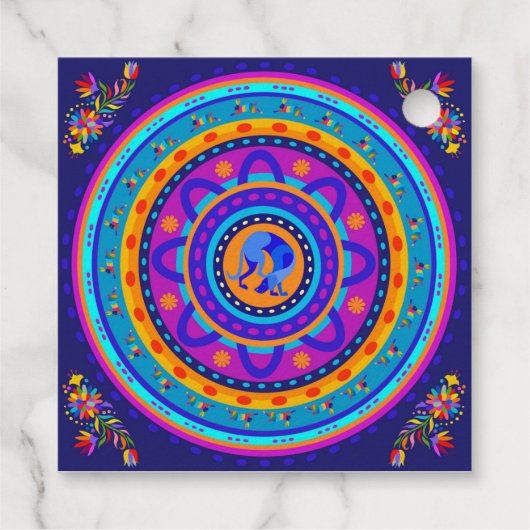 Weimaraner & Bunnies Bedankjes Labels (Achterkant)