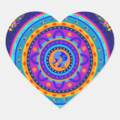 Weimaraner & Bunnies Hart Sticker (Voorkant)