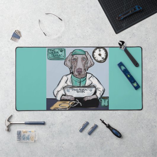 Weimaraner Bureaumat (Werkstation)