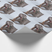 Weimaraner Cadeaupapier (Hoek)