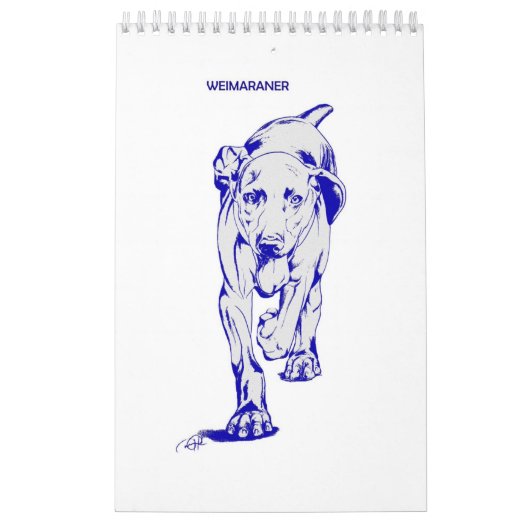Weimaraner Calendar van Candra Kalender (Hoes)