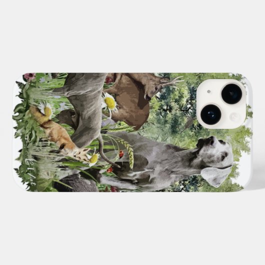 Weimaraner Case-Mate iPhone Case (Achterkant (horizontaal))