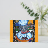 Weimaraner Chef-kok Briefkaart (Staand voorkant)