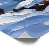 Weimaraner Christmas Boat Holiday Poster (Hoek)