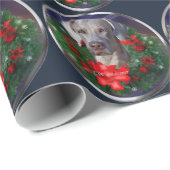Weimaraner Christmas Cadeaupapier (Rol Hoek)