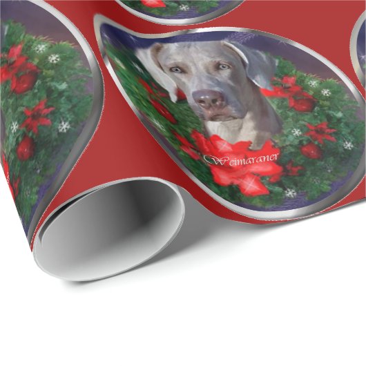 Weimaraner Christmas Cadeaupapier (Rol Hoek)