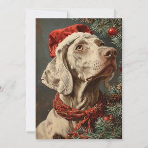 Weimaraner Christmas Feestdagenkaart