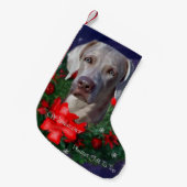Weimaraner Christmas Kleine Kerstsok (Voorkant (Hangend))