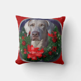 Weimaraner Christmas Kussen