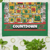 Weimaraner Countdown Kerst Adventskalender Hond Theedoek (Gevouwen)