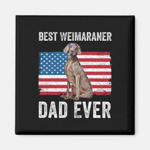 Weimaraner Dad Amerikaanse Vlag Hondenliefhebber E Magneet