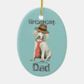 Weimaraner Dad Ceramic Ornament (Voorkant)