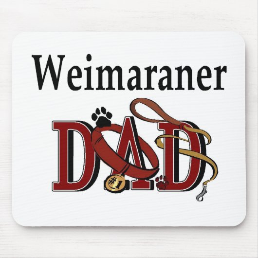Weimaraner Dad Gifts Muismat (Voorkant)