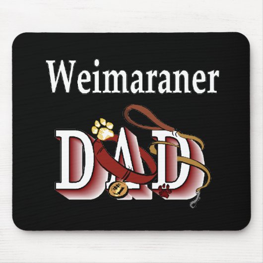 Weimaraner Dad Gifts Muismat (Voorkant)