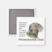 Weimaraner Dad Magnet (Voorkant / Achterkant)