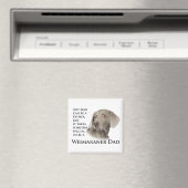 Weimaraner Dad Magnet (Insitu (Vaatwasser))