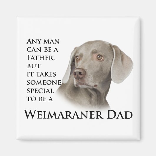 Weimaraner Dad Magnet (Voorkant)