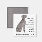 Weimaraner Dad Magnet (Voorkant / Achterkant)